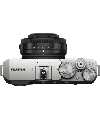 FUJIFILM X-E4 SILVER + XF27/2.8R WR NOIR